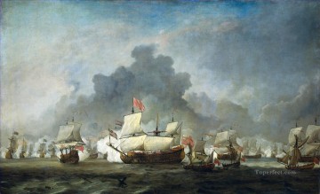  Bay Pintura al %C3%B3leo - Batalla de Solebay 1672 De Ruyter 1691 Batallas navales